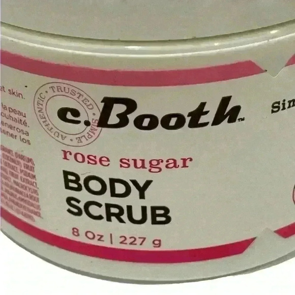 c.Booth ROSE Sugar Body Scrub 8oz NIB - Picture 2 of 6
